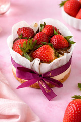 mini Nutella strawberry cheesecake