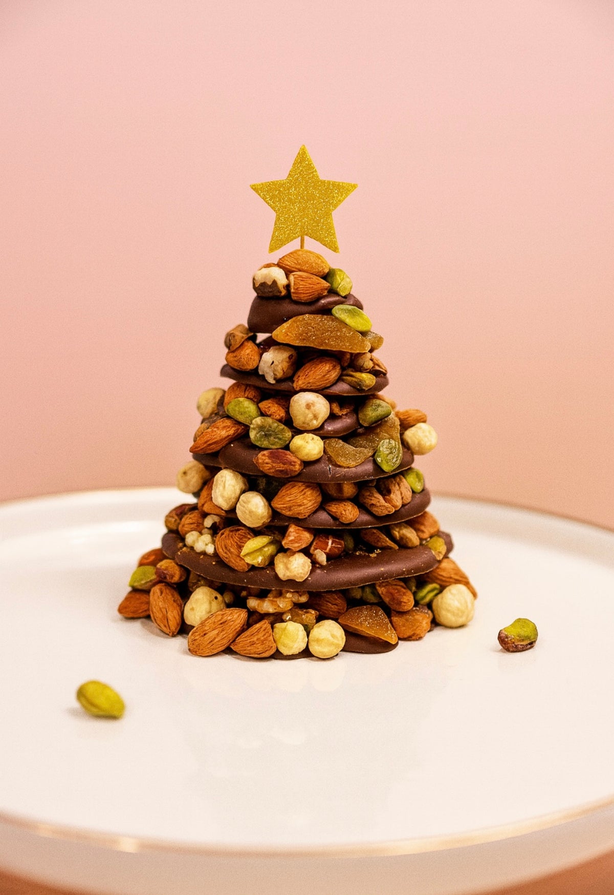 Nutty Chocolate Christmas Tree