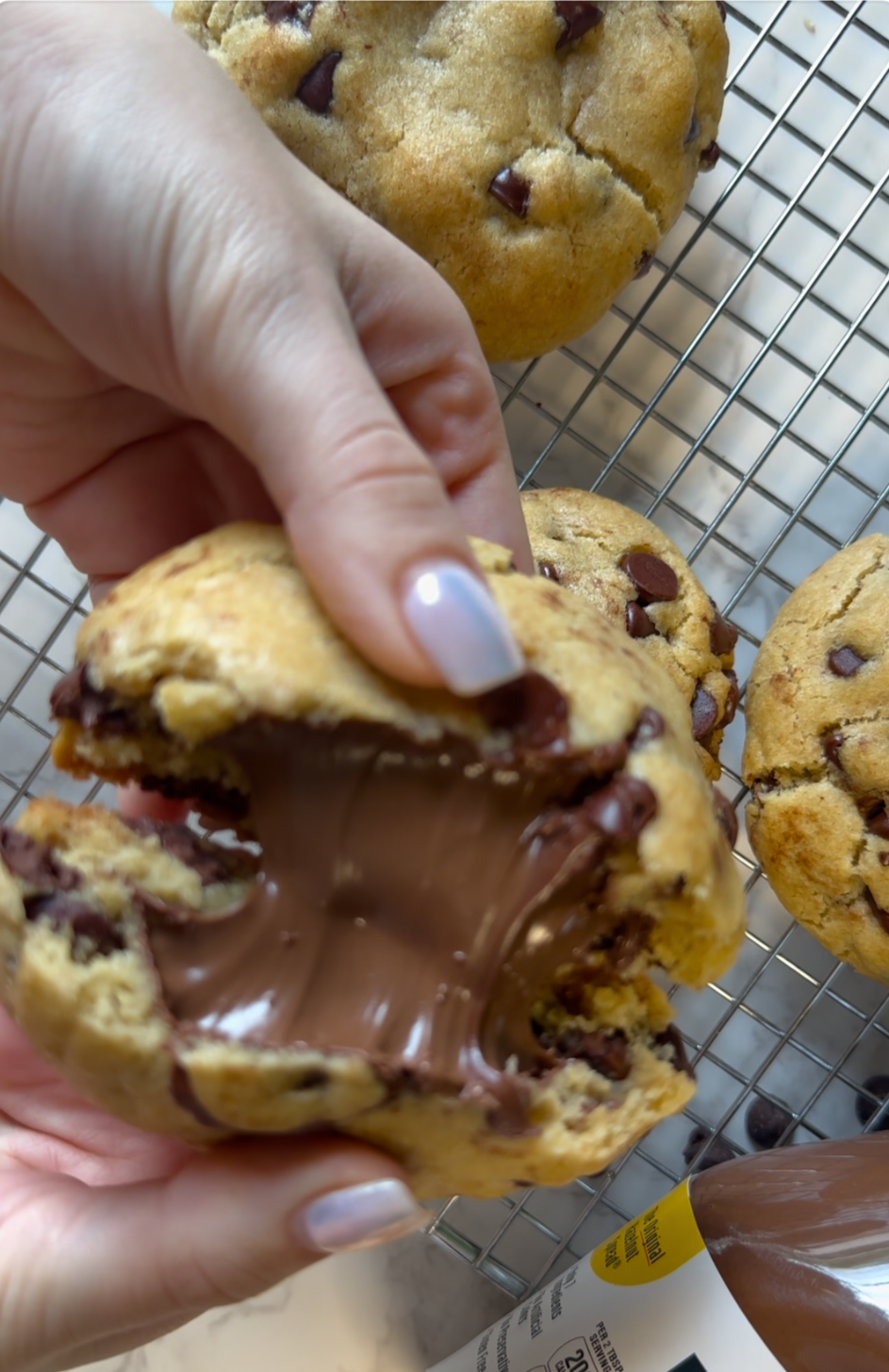 Nutella Chocolate Chip Cookie