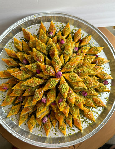 Persian Pistachios & Almonds Baklava Tray